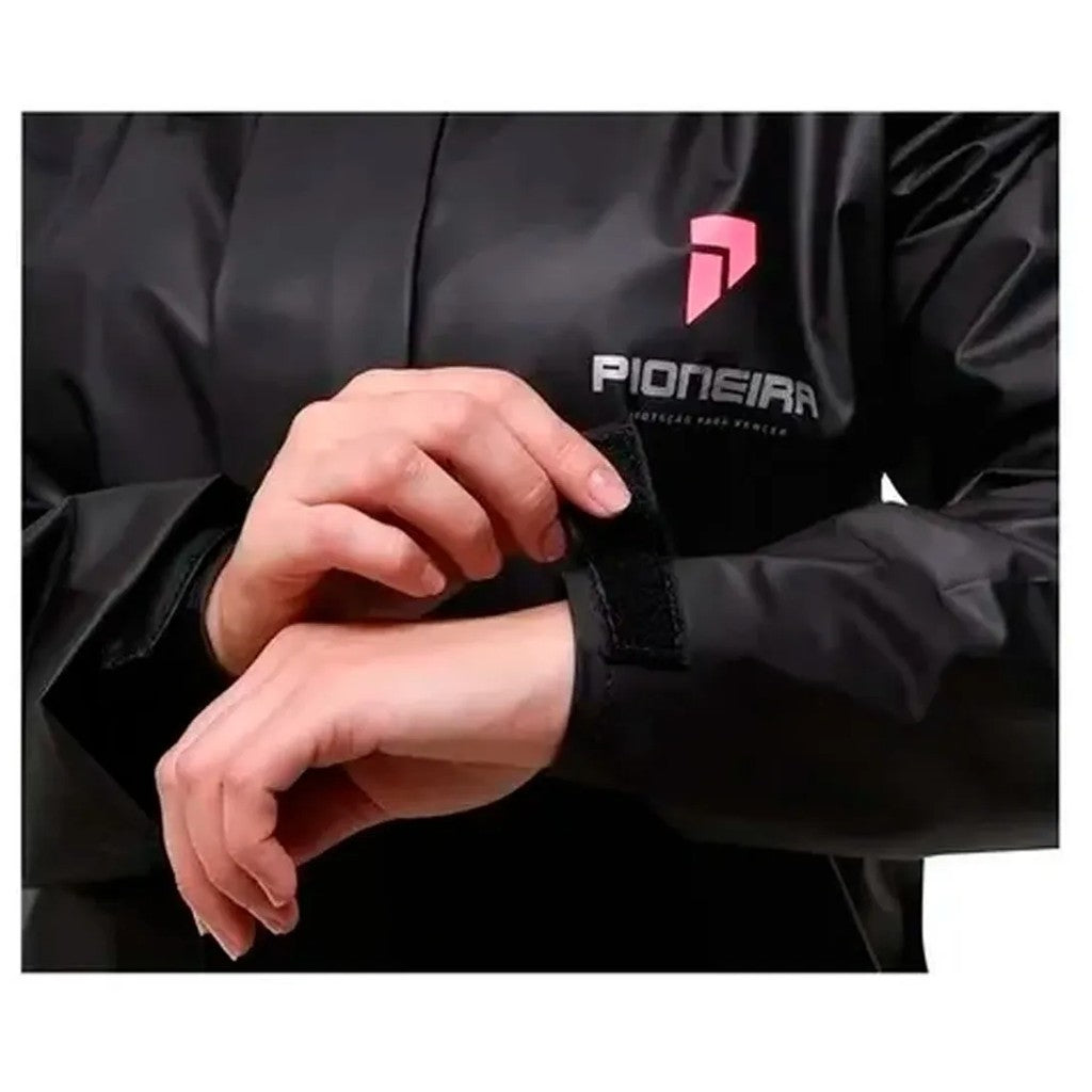 Capa De Chuva Pioneira PVC Feminina Motoqueira Impermeável