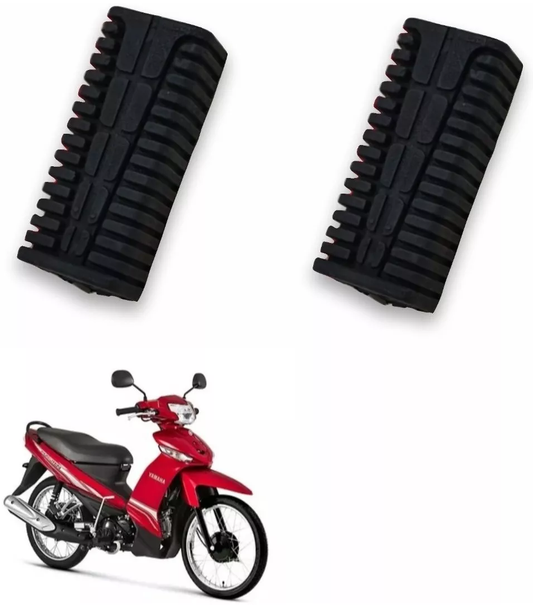 Par Borracha Estribo Pedaleira  Crypton 115 10/16