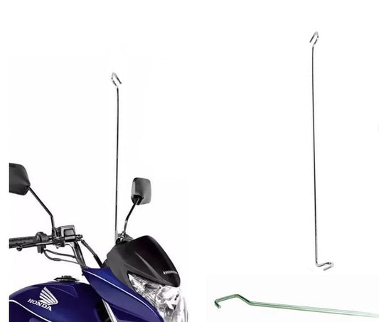 Antena Corta Pipa Fixa Retrovisor Reforçada Aço Inox Mgo M510
